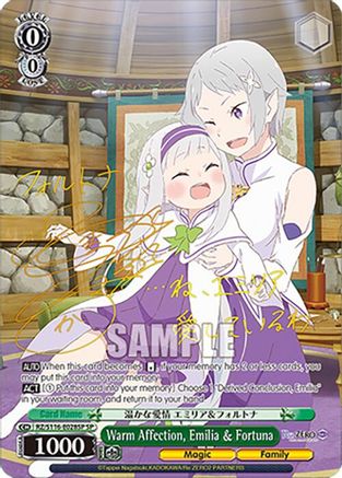 Image of Warm Affection, Emilia & Fortuna (SP) (RZ/S116-E028SP) - Re:ZERO -Starting Life in Another World- Vol.3