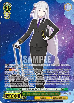 Image of Let's Sing of the Future Together With You, Emilia (ENX) (RZ/S116-E026ENX) - Re:ZERO -Starting Life in Another World- Vol.3