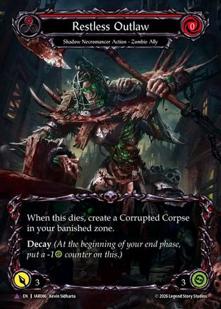 Image of Restless Outlaw (Marvel) (IAR086) - Usurp the Shadow Throne Cold Foil
