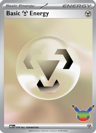 Image of Basic Metal Energy (30th Celebration) 016  - Holofoil MEE Mega Evolution Energies - Futuristic Rare