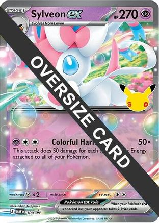 Image of Sylveon ex (30th Celebration) 100  Jumbo Cards - Promo