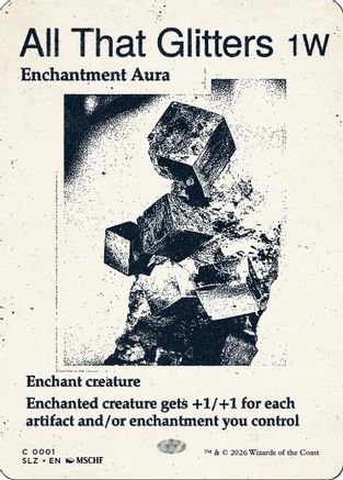 Image of All That Glitters (0001) (SLZ-001) - Secret Lair x MSCHF: The Zeta Set