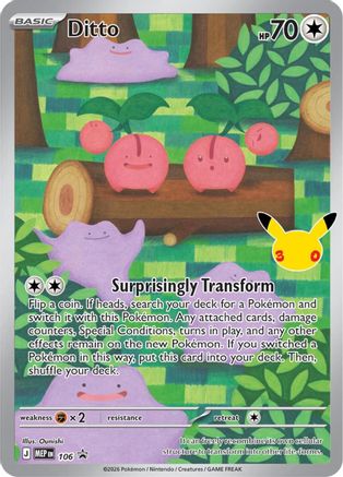 Image of Ditto (30th Celebration) 106  - Holofoil ME Mega Evolution Promo - Promo