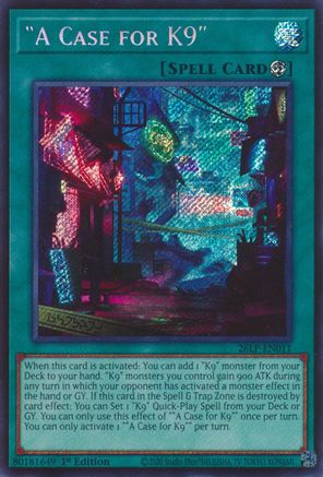 Image of A Case for K9 (Secret Rare) (26LP-EN011) - Limited Pack World Championship 2026 1st Edition