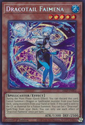 Image of Dracotail Faimena (Secret Rare) (26LP-EN002) - Limited Pack World Championship 2026 1st Edition