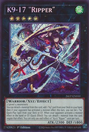 Image of K9-17 Ripper (Secret Rare) (26LP-EN010) - Limited Pack World Championship 2026 1st Edition