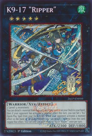 Image of K9-17 Ripper (Alternate Art) (26LP-EN010) - Limited Pack World Championship 2026 1st Edition