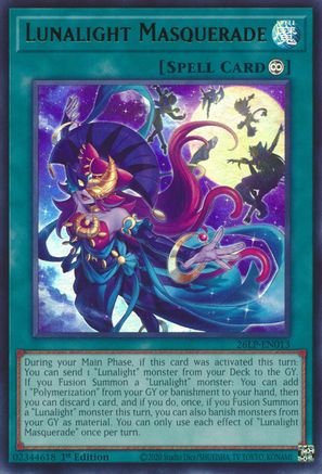 Image of Lunalight Masquerade (26LP-EN013) - Limited Pack World Championship 2026 1st Edition