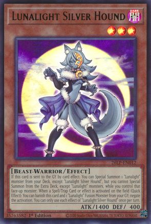 Image of Lunalight Silver Hound (26LP-EN012) - Limited Pack World Championship 2026 1st Edition
