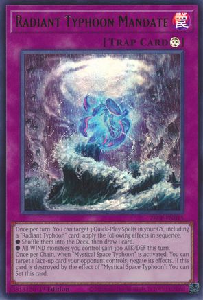 Image of Radiant Typhoon Mandate (26LP-EN015) - Limited Pack World Championship 2026 1st Edition