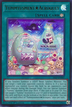 Image of YummyusmentAcroquey (26LP-EN007) - Limited Pack World Championship 2026 1st Edition