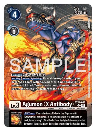 Image of Agumon (X Antibody) (Tamer's Selection Box Ver. X Antibody) (BT11-062) - Digimon Promotion Cards Foil