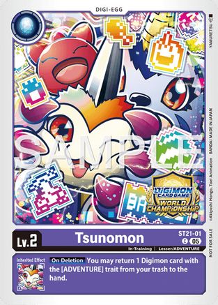 Image of Tsunomon (World Championship 26-27 Store Championships Season 2 Top 16) (ST21-01) - Starter Deck 21: Hero of Hope Foil