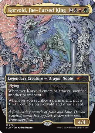 Image of Korvold, Fae-Cursed King (2761) (SLD-2761) - Secret Lair Drop Series Foil