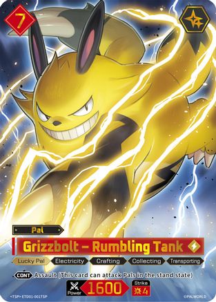 Image of Grizzbolt - Rumbling Tank (TSP) (ETD01-001TSP) - TD01 Dawn of Palpagos RedBlue Foil