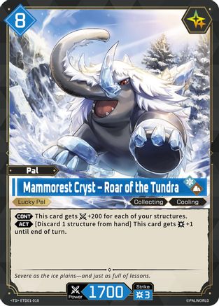 Image of Mammorest Cryst - Roar of the Tundra (ETD01-018) - TD01 Dawn of Palpagos RedBlue