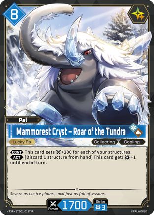 Image of Mammorest Cryst - Roar of the Tundra (TSR) (ETD01-018TSR) - TD01 Dawn of Palpagos RedBlue Foil