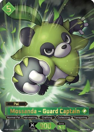 Image of Mossanda - Guard Captain (TSP) (ETD02-001TSP) - TD02 Dawn of Palpagos GreenPurple Foil