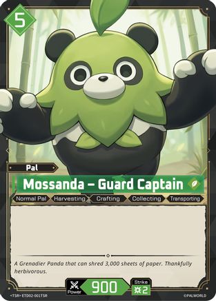 Image of Mossanda - Guard Captain (TSR) (ETD02-001TSR) - TD02 Dawn of Palpagos GreenPurple Foil