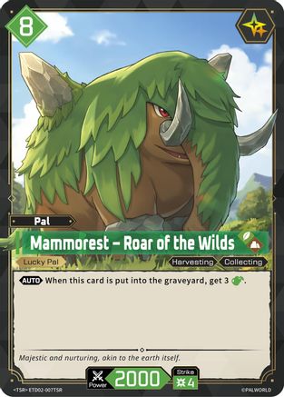 Image of Mammorest - Roar of the Wilds (TSR) (ETD02-007TSR) - TD02 Dawn of Palpagos GreenPurple Foil