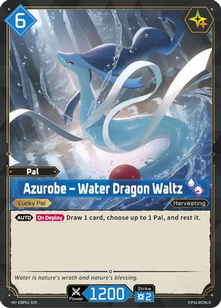 Image of Azurobe - Water Dragon Waltz (EBP01-029) - BP01 Dawn of Palpagos Foil