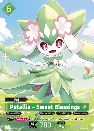 Image of Petallia - Sweet Blessings (OSR) (EBP01-051OSR) - BP01 Dawn of Palpagos Foil
