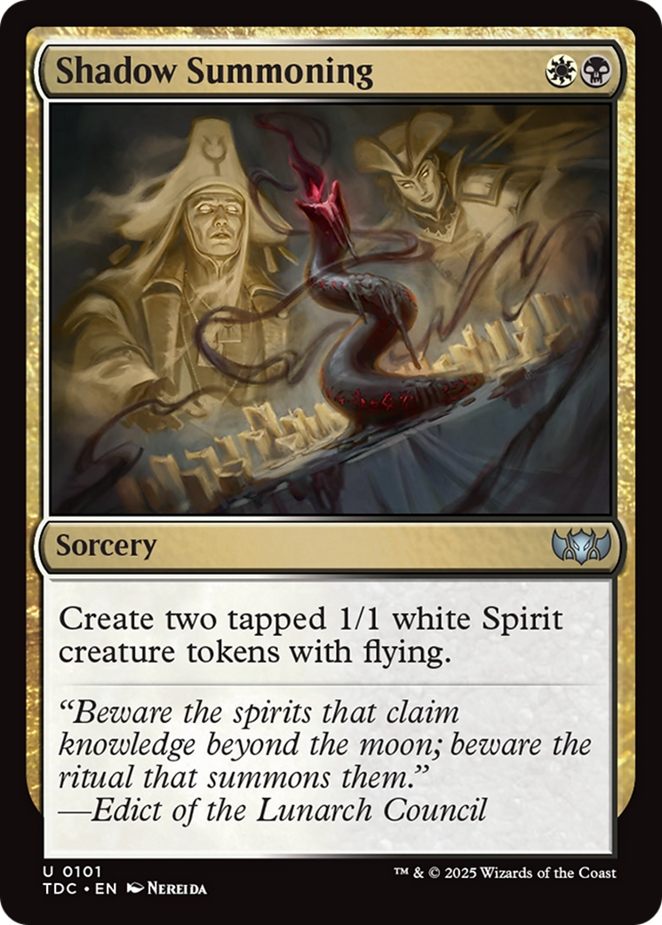 Image of Shadow Summoning [Tarkir: Dragonstorm Commander]
