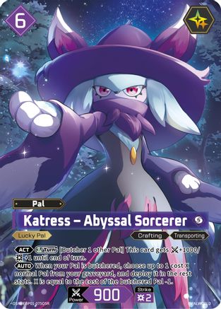 Image of Katress - Abyssal Sorcerer (OSR) (EBP01-075OSR) - BP01 Dawn of Palpagos Foil