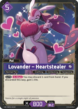 Image of Lovander - Heartstealer (SR) (EBP01-081SR) - BP01 Dawn of Palpagos Foil
