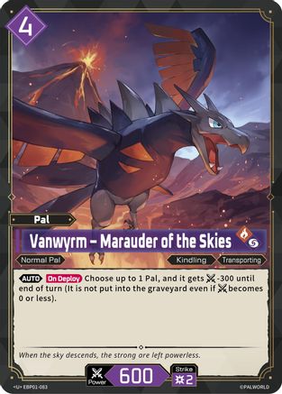 Image of Vanwyrm - Marauder of the Skies (EBP01-083) - BP01 Dawn of Palpagos