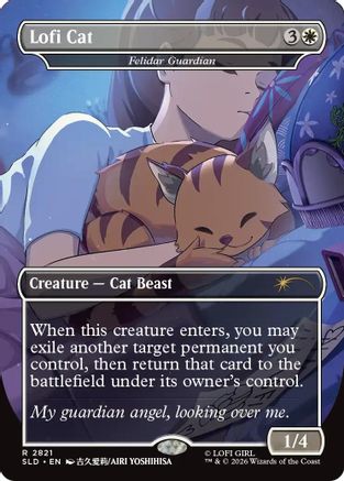 Image of Lofi Cat - Felidar Guardian (SLD-2821) - Secret Lair Drop Series