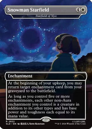 Image of Snowman Starfield - Starfield of Nyx (SLD-2822) - Secret Lair Drop Series
