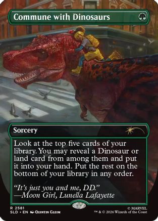 Image of Commune with Dinosaurs (SLD-2581) - Secret Lair Drop Series