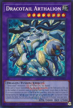 Image of Dracotail Arthalion (Emblazoned Secret Rare) (26LP-EN003) - Limited Pack World Championship 2026 1st Edition