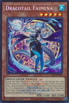 Image of Dracotail Faimena (Emblazoned Secret Rare) (26LP-EN002) - Limited Pack World Championship 2026 1st Edition