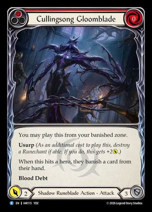 Image of Cullingsong Gloomblade (IAR115) - Usurp the Shadow Throne