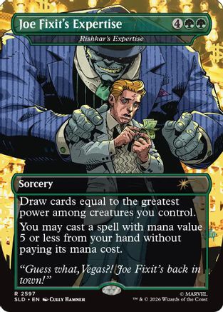 Image of Joe Fixit's Expertise - Rishkar's Expertise (SLD-2597) - Secret Lair Drop Series Foil