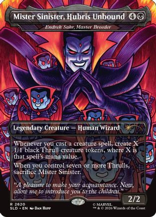 Image of Mister Sinister, Hubris Unbound - Endrek Sahr, Master Breeder (SLD-2620) - Secret Lair Drop Series