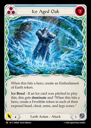 Image of Ice Aged Oak (IAR260) - Usurp the Shadow Throne Rainbow Foil