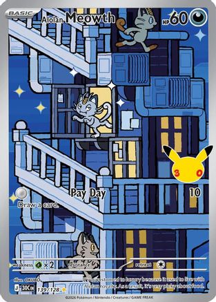 Image of Alolan Meowth - 139/128 [ME 30th Celebration] - Holofoil