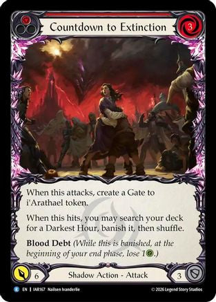 Image of Countdown to Extinction (IAR167) - Usurp the Shadow Throne Rainbow Foil
