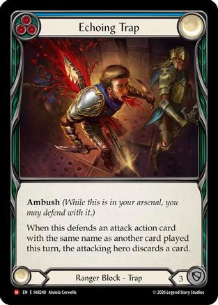 Image of Echoing Trap (IAR248) - Usurp the Shadow Throne Rainbow Foil