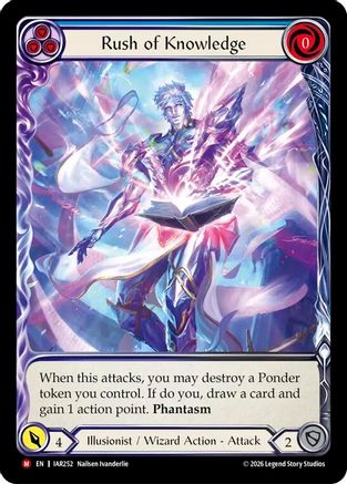 Image of Rush of Knowledge (Extended Art) (IAR252) - Usurp the Shadow Throne Rainbow Foil