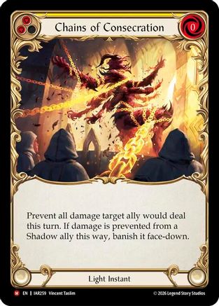 Image of Chains of Consecration (IAR259) - Usurp the Shadow Throne Rainbow Foil