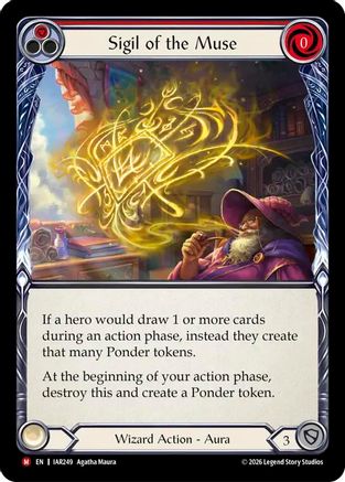 Image of Sigil of the Muse (IAR249) - Usurp the Shadow Throne Rainbow Foil