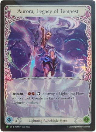 Image of Aurora, Legacy of Tempest - HER162 (HER162) - Flesh and Blood: Promo Cards Rainbow Foil