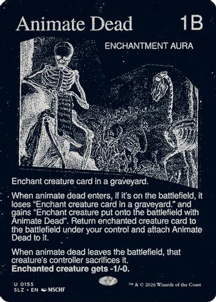 Image of Animate Dead (0155) (SLZ-155) - Secret Lair x MSCHF: The Zeta Set