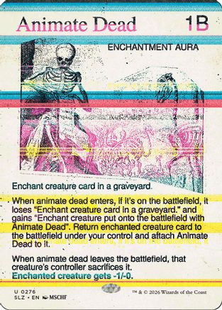 Image of Animate Dead (0276) (SLZ-276) - Secret Lair x MSCHF: The Zeta Set