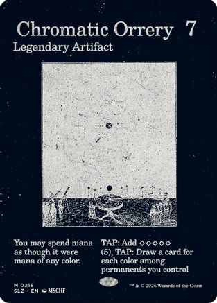 Image of Chromatic Orrery (0218) (SLZ-218) - Secret Lair x MSCHF: The Zeta Set