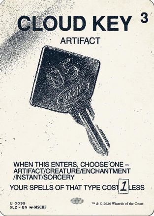Image of Cloud Key (0099) (SLZ-099) - Secret Lair x MSCHF: The Zeta Set